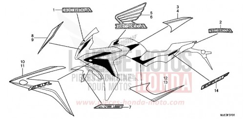 MARQUE (2) CBR650FAE de 2014